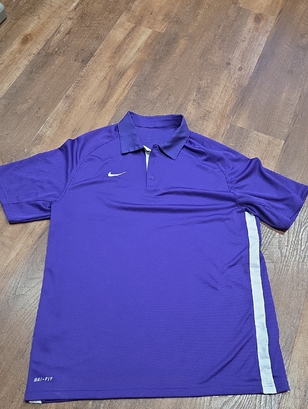 Nike Men’s Purple Polo with White Side Stripe